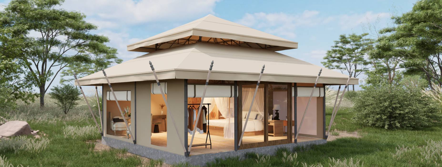 邛崃户外野奢帐篷